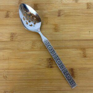 Oneida Community Isabella Pierced Serving Spoon Stainless Steel Betty Crocker